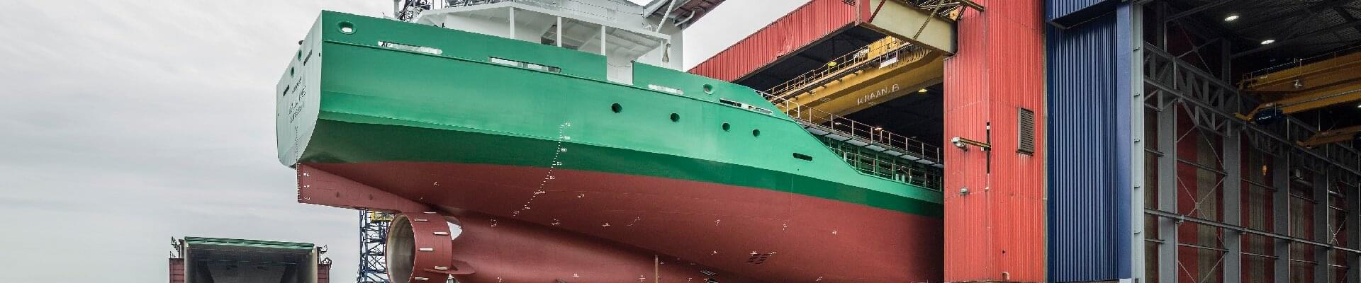 ABUS Krane für neue Produktionshalle einer niederländischen Schiffswerft